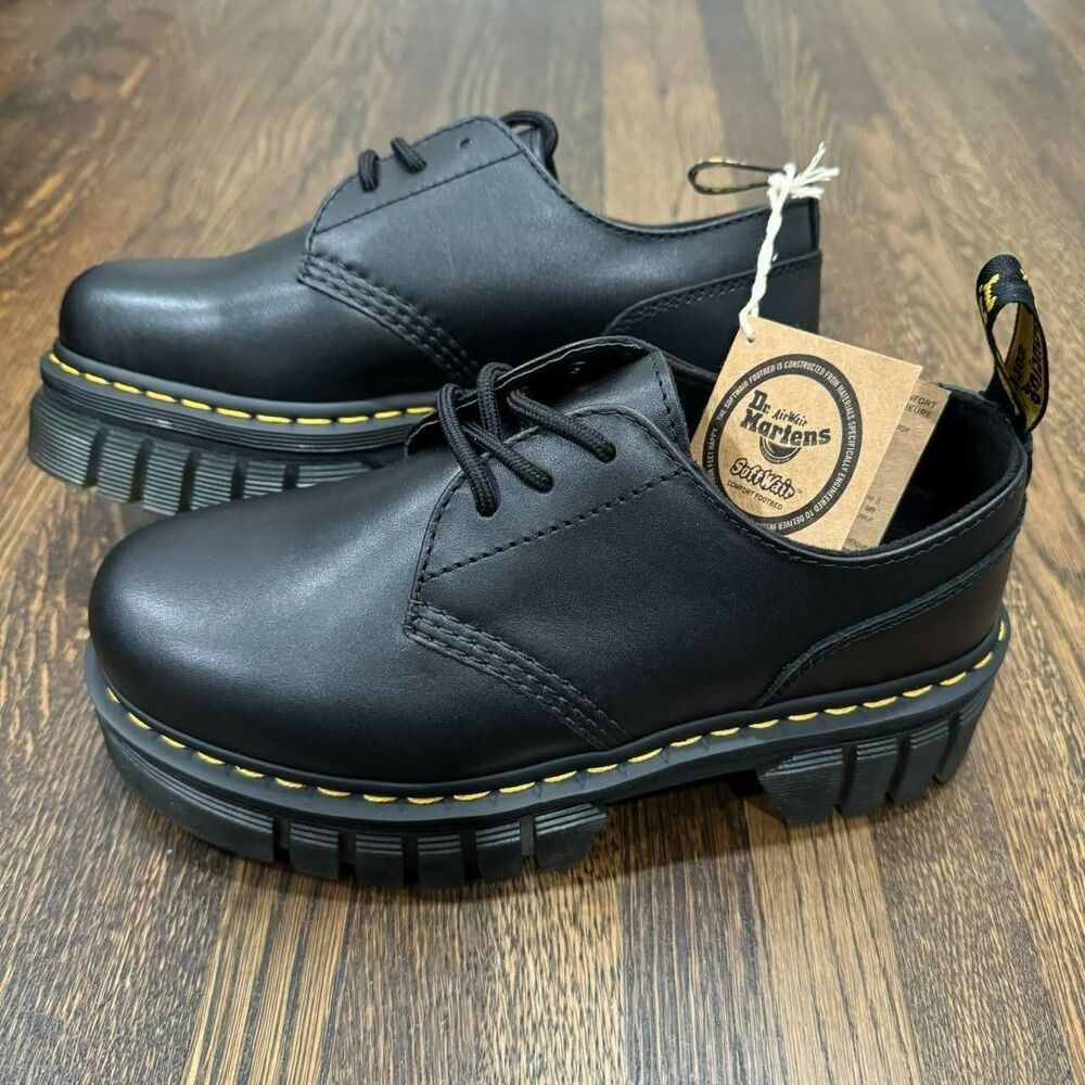 dr. martens audrick 3-eye 1461 leather oxfords black (size 8W / 7M NWT)